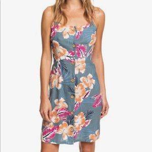 Roxy floral button down dress